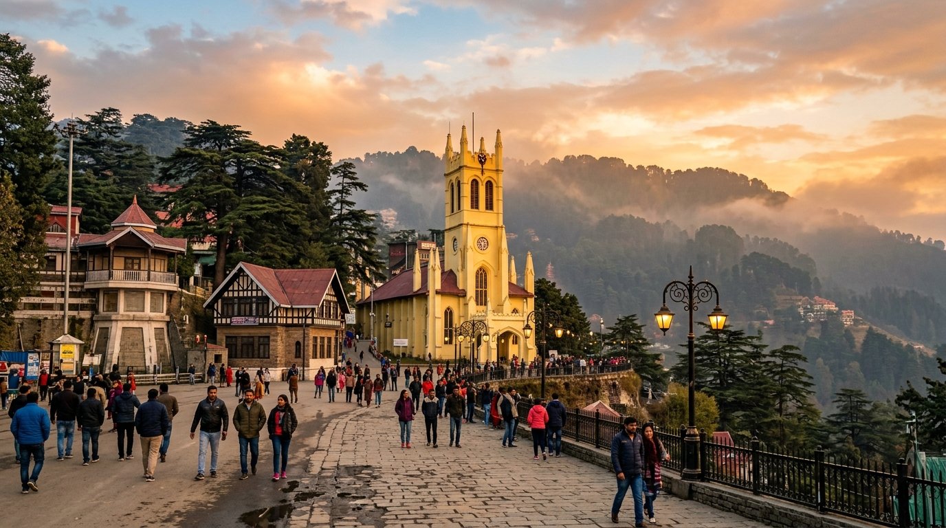Shimla Travel Guide 2026: Mall Road, Kufri Snow Point, Heritage Toy Train, Hotels & Packages from Kolkata