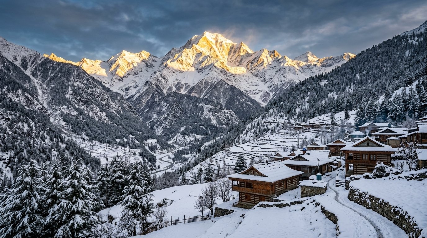 Kinnaur Kalpa & Sangla Snow Trip 2027 — Chitkul Last Village (Includes SL Class Train Ticket)