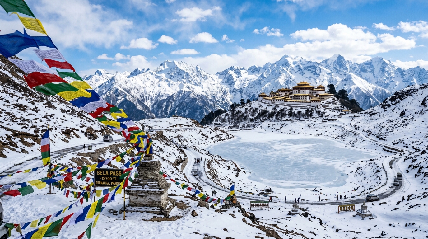 Arunachal Pradesh Tawang & Sela Pass Winter Special: 8 Nights 9 Days High Altitude Tour