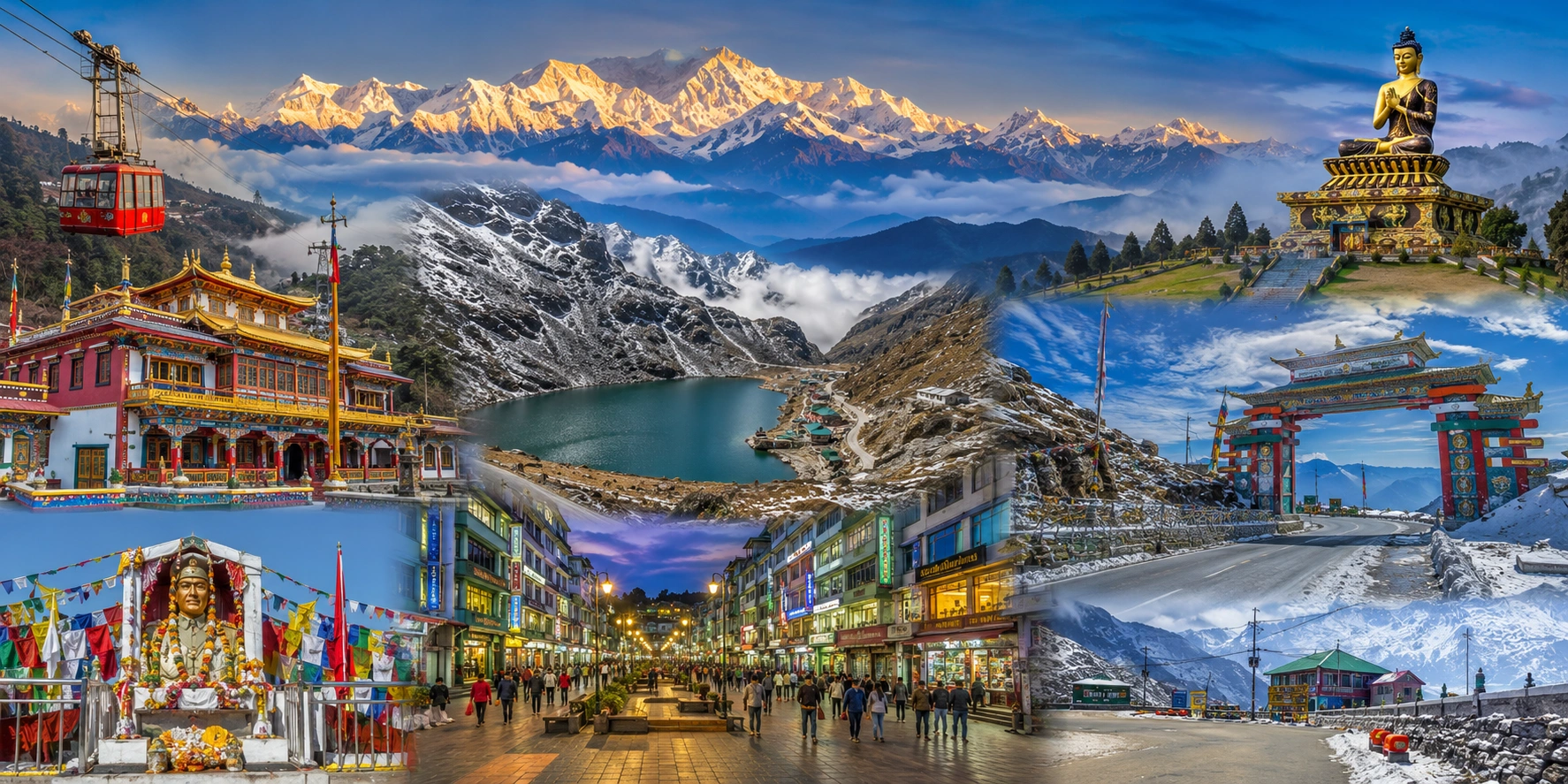 Gangtok Hill & Glacial Wonders: 3 Nights 4 Days Tsomgo Lake, Nathula Pass & City Sightseeing Tour