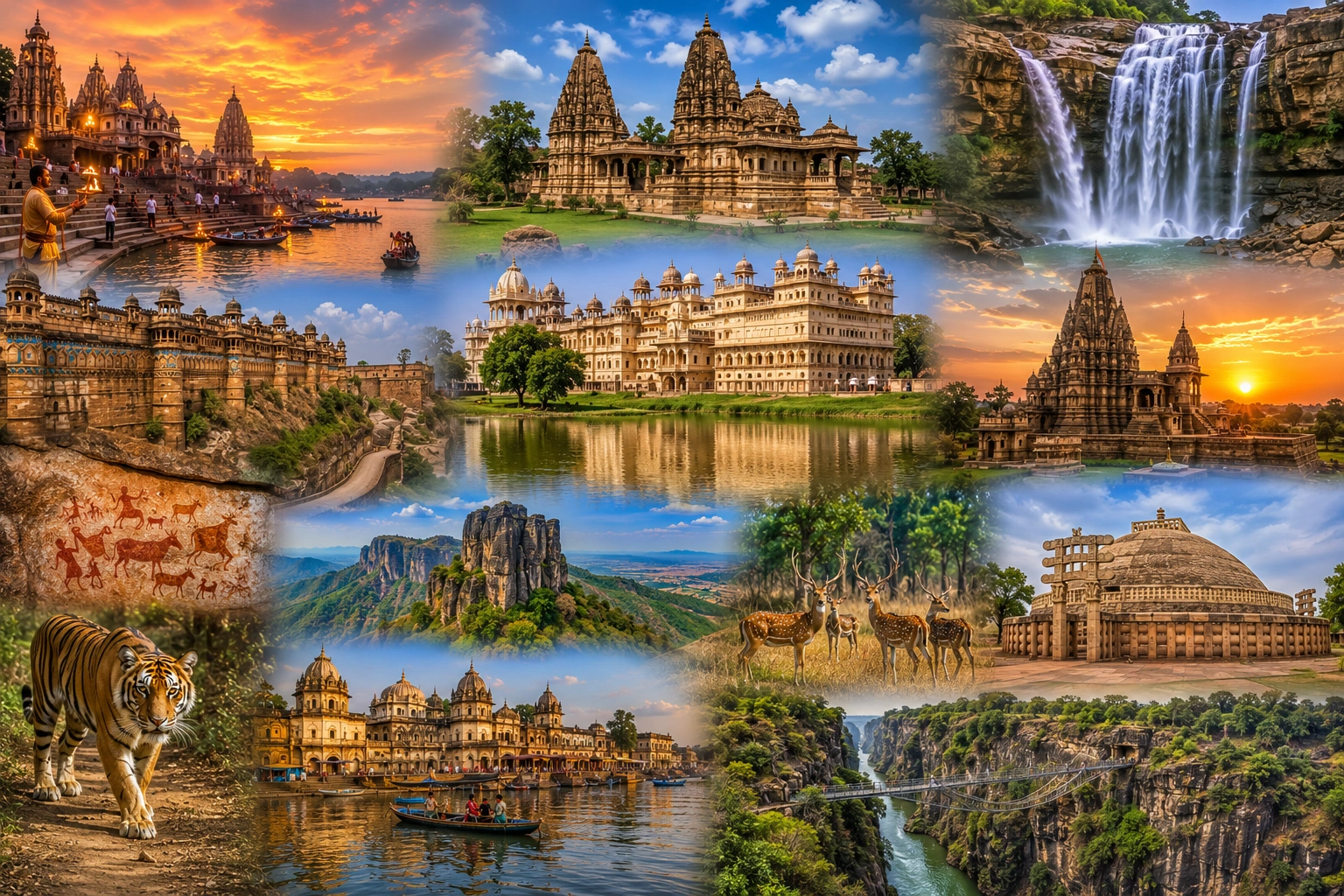 Wildlife & Hills of Madhya Pradesh: 5 Nights 6 Days Pachmarhi Hill Station, Kanha Jungle Safari & Bhedaghat Tour