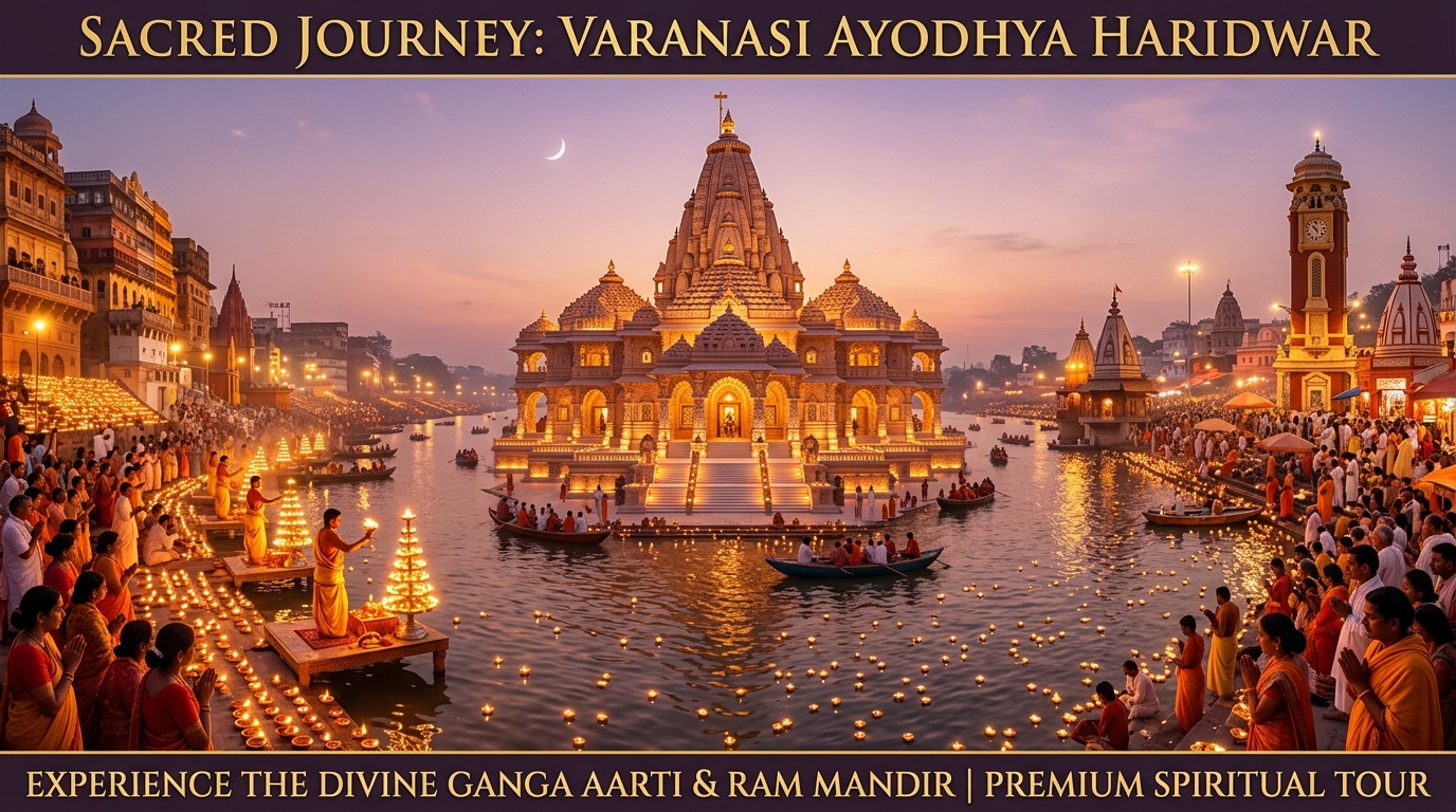 Varanasi Ayodhya Haridwar Grand Spiritual Yatra: 9 Nights 10 Days Divine Pilgrimage Tour