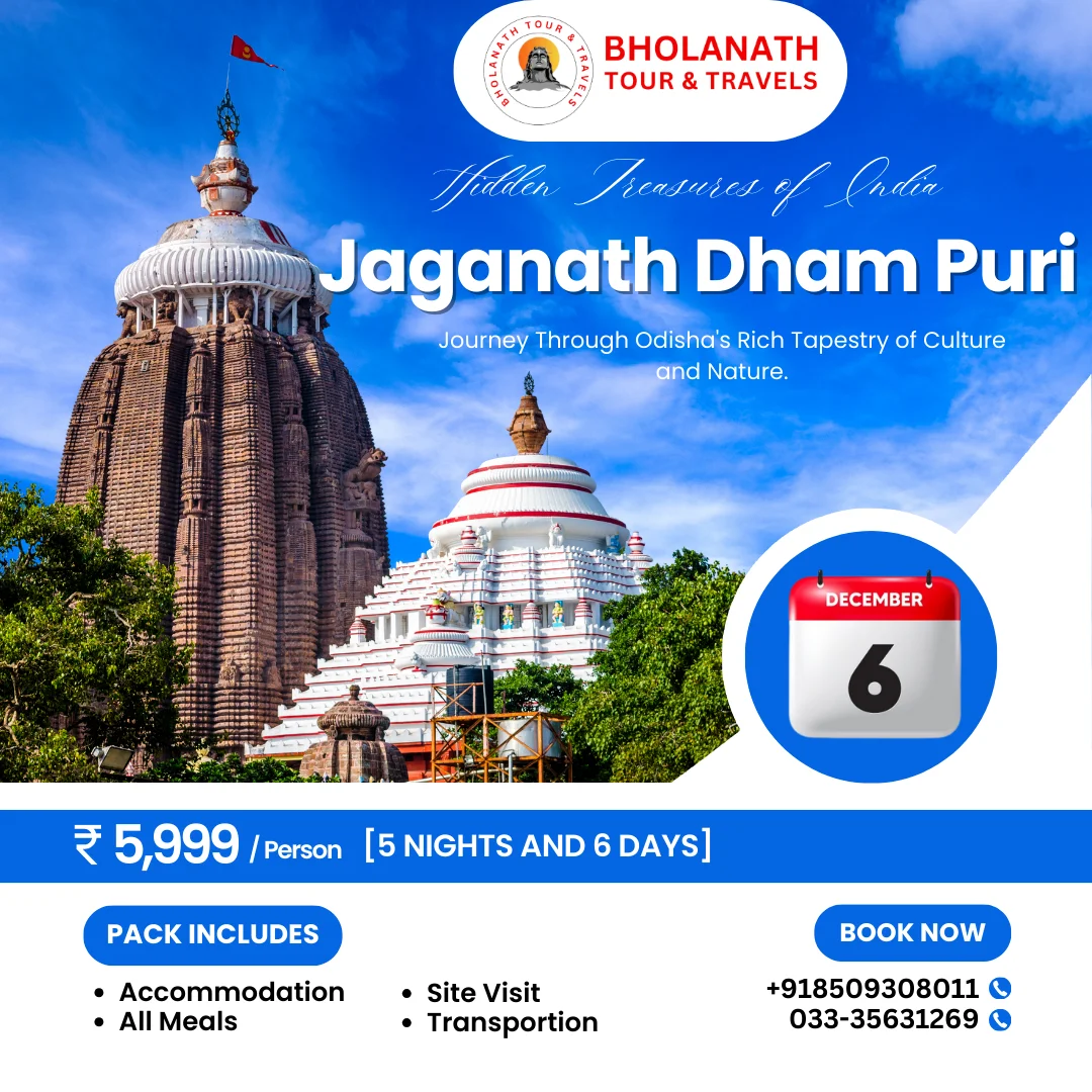 Puri Tour Packages | Bholanath Tour & Travels | Best Tour & Travel Company in Kolkata | For Booking Call Us : +918509308011